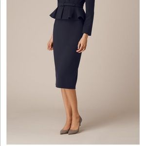 ✨NWT LK Bennett Judi Pencil Skirt Sz 4 Dk Blue ✨